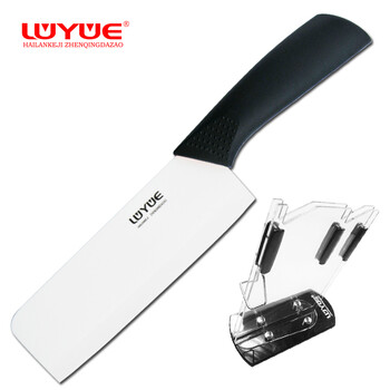 LUYUE 陶瓷刀 6.5寸菜刀 家用陶瓷刀 菜刀切片刀 切菜刀   陶瓷菜刀 厨房刀具 黑色圆角宽52mm