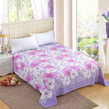 加厚植物羊绒棉床单 秋冬新款磨毛床单 花圃 床单单品:230*230cm