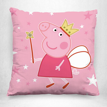 十字绣2018新款抱枕刺绣卡通动漫小猪佩奇客厅卧室情侣一对简单绣 45*
