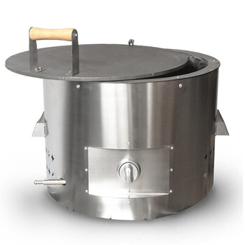 商用燃气白吉馍炉肉夹馍炉 燃气烧饼机器肉夹馍炉子 不锈钢圆形