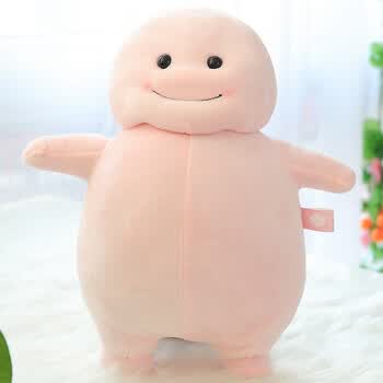 脂肪君公仔大白胖子抱枕毛绒玩具玩偶 粉色脂肪君 100厘米
