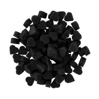 珍珠棉颗粒填充礼物盒填充快递盒子填充 【爱心泡沫填充-黑色80颗】 4
