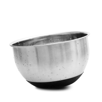 
                                        
                                                            展艺304不锈钢打蛋盆20/22cm加深加厚家用厨房烘焙工具和面揉面洗菜盆子 圆20*高12cm                