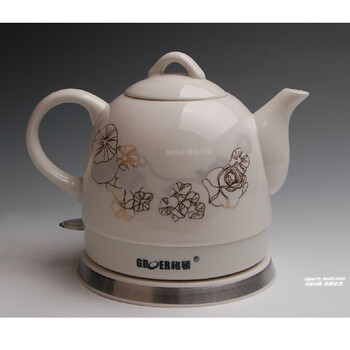 正品包邮Gdoer/格顿 HY-1080 陶瓷电热水壶 电茶壶 电水壶 金边荷花