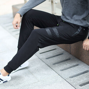 英伦班纳2017春夏男休闲裤小脚裤韩版男式弹力纯棉裤 青少年休闲运动