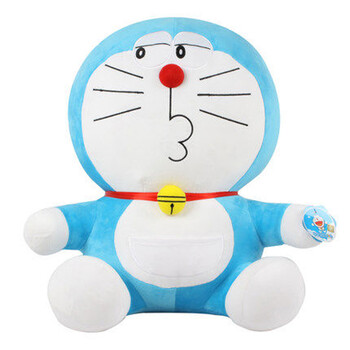 公仔毛绒玩具 蓝胖子机器猫叮当猫玩偶女生生日礼物 嘟嘟嘴调皮 坐高