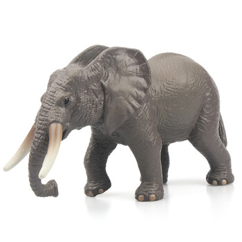 mechile 仿真动物模型摆件野生动物园玩具套装 实心大象