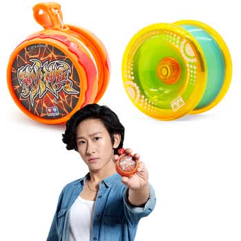 悠悠球火力少年王6新品冰牙狼炫光可调回旋儿童玩具 翼火神兵 光子
