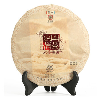 中粮中茶普洱茶叶 米香熟饼 兰香青饼 七子饼357g 熟茶 熟茶_ 5折现价