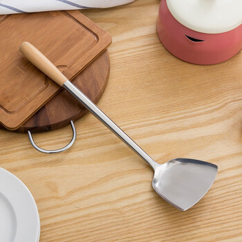 欧润哲201不锈钢拉丝木柄铲(110103) 单只 (gft) 单只