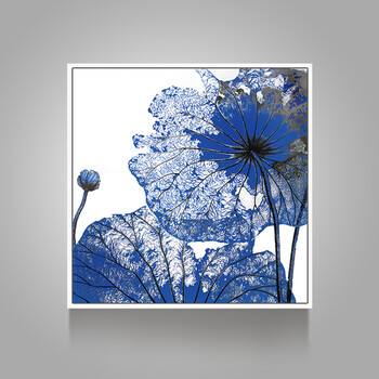 抽象花卉油画荷花装饰画现代家居玄关走廊过道挂壁画卧室餐厅背景画