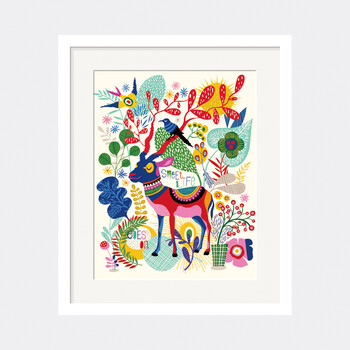 儿童房装饰画女孩房卧室床头挂画可爱卡通壁画抽象艺术幼儿园墙画sn8