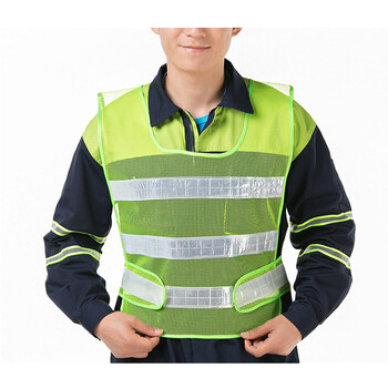 嘉予祺 反光背心交通施工工程反光衣夜跑骑行反光马甲网格透气反光服