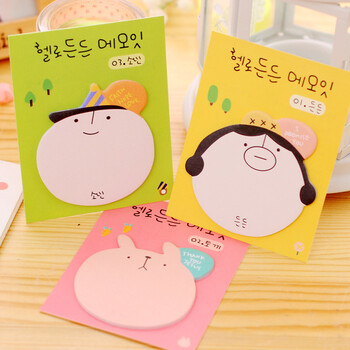 六一礼物 创意可爱动物便利贴n次贴便签纸留言贴办公学生用便签本礼品