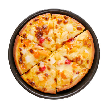 披萨微波炉加热即食夏威夷水果披萨7寸