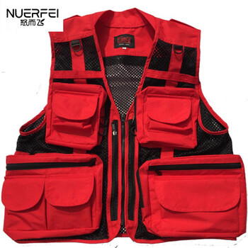 特勤武警部队战术马甲夏季男女多口袋钓鱼马甲摄影背心薄款网眼工作服