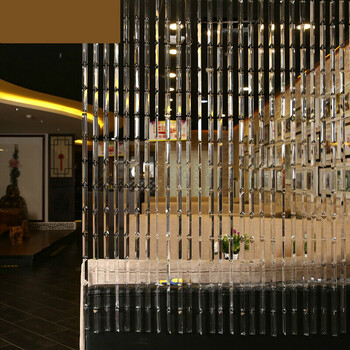 水晶珠帘卫生间门帘子客厅屏风帘玄关隔断帘橱窗鞋柜装饰成品珠帘 40