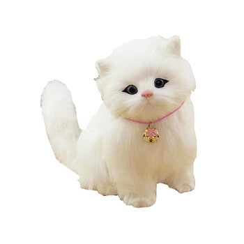 仿真猫咪毛绒玩具公仔摆件假猫 会叫的猫猫小猫玩偶动
