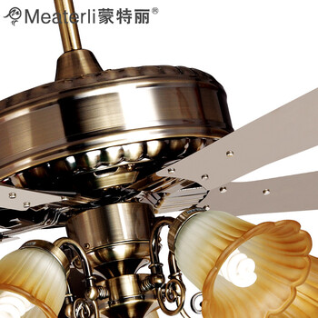 蒙特丽 风扇灯吊灯56ZSM-510T餐厅灯客厅灯防古灯具(B) 56ZSM-510T