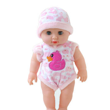仿真智能婴儿洋娃娃会说话闭眼全身软胶洗澡娃娃早教女孩儿童玩具 kn