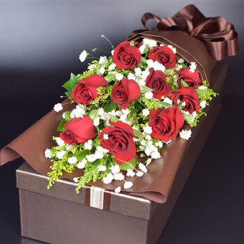 11朵红玫瑰礼盒【图片 价格 品牌 报价】-京东