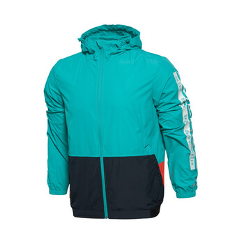 李宁旗舰店2016新品lng型自首尔男子运动风衣lfdl00112冰瓷绿m