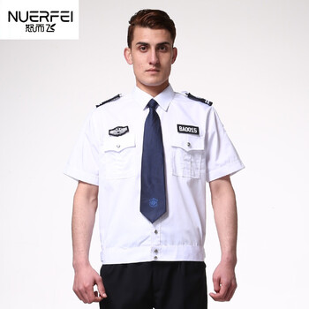 特j服保安服短袖衬衣白色酒店门卫安保工作服装夏季保安制服男女夏装j