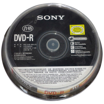 ᣨSONYDVD-R /¼ 164.7G Ͱװ10Ƭ հ׹