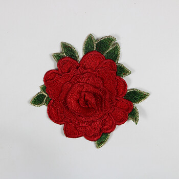 补丁贴花图案绣花贴片刺绣补贴裤子时尚家居用品 1#红色(单款买2送1)