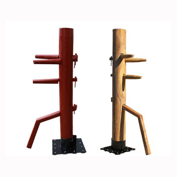 木人桩咏春拳木人桩 咏春拳木人桩吸盘式落地桩叶问桩 1.75原色桩