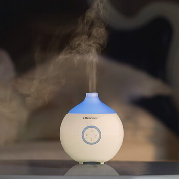 Ultransmit蜜叮 超声波迷你香薰机精油香薰灯加湿器精油灯卧室 静音 N17 彩灯