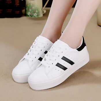 春款韩版低帮白色帆布鞋女学生布鞋平底小白鞋子球鞋厚底休闲板鞋