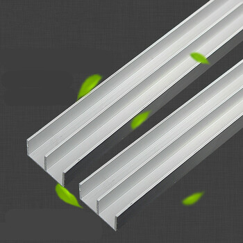 铝合金玻璃门滑道 轨道滑槽滑轮山字槽 玻璃托底导轨底部平滑飞轮 上