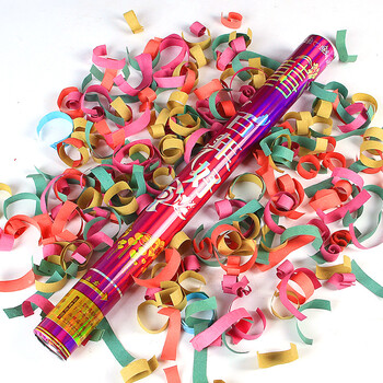 结婚喷花婚庆用品礼花炮婚庆礼炮婚礼黄家礼炮礼花筒 30亮片(室内)