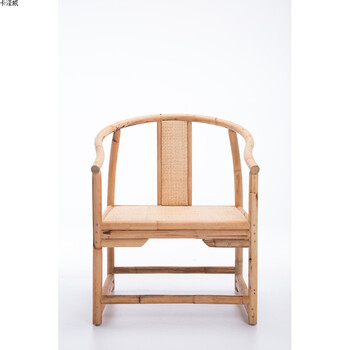 现代中式罗汉床做旧雕花仿古明清竹藤床塌禅意沙发床实木打坐具 圈椅