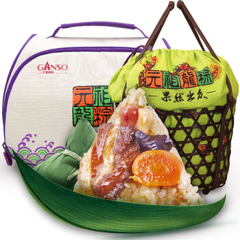元祖(ganso) 粽子 鲜肉粽 1215g 台湾风味肉粽