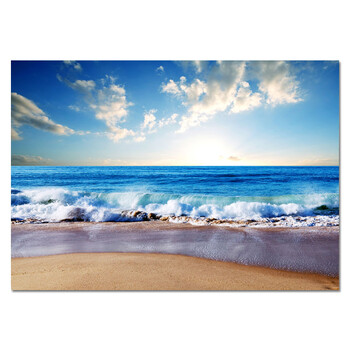 客厅大海风景装饰画现代简约宾馆酒店餐厅挂画走廊过道卧室墙壁画 2