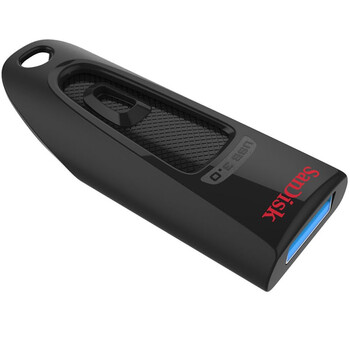 
                                        闪迪（SanDisk) 128GB USB3.0 U盘 CZ48至尊高速 黑色 读速100MB/s 经典USB3.0 U盘 高速安全可靠                