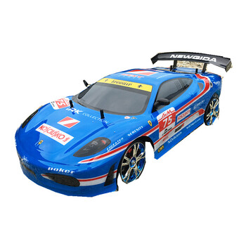 4g超大rc遥控车 可充电动四驱漂移赛车竞速高速玩具车 法拉利蓝色