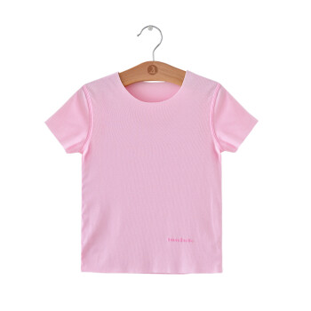盛哲卡 儿童短袖男女宝宝T恤婴儿衣服夏季半袖上衣薄汗衫夏装 粉色 80码