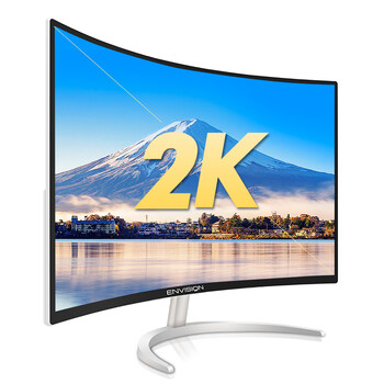 易美逊 冠捷2k曲面显示器32英寸 p323wqc plus液晶1800r曲屏游戏台式