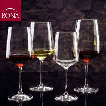 洛娜 欧洲进口RONA高脚杯水晶玻璃葡萄酒杯欧式透明红酒杯 单只 520ml【欧洲进口】