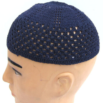 b穆斯林回族用品西北手工钩针全礼拜棉小帽子棉线弹力四季透气网帽mg