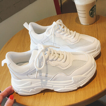 2018新品网红同款鞋夏新款网红女鞋ins港风老爹鞋女白色运动鞋李同款