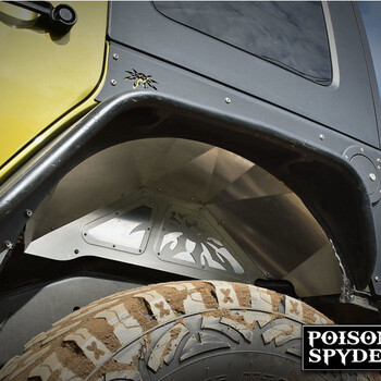 云极毒蜘蛛后轮眉内衬jeep wrangler吉普牧马人改装铝合金后轮眉内衬