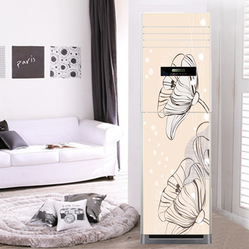 可定制创意简约立式柜机空调贴画冰箱门防水自粘翻新可移除贴纸家居