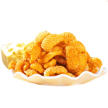 味滋源 水军芝士鱿鱼酥120g*2焦糖酥脆鱿鱼圈香脆膨化零食大包装 1包