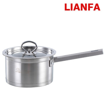 联发(lianfa)304不锈钢复底奶锅不粘锅16CM 热奶煮面小汤锅电磁炉通用 16CM