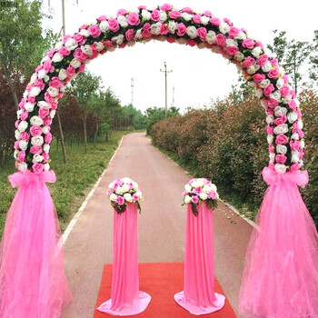 花门全花拱门绢花拱门开业庆典拱门结婚拱门新款花门花架婚庆道具