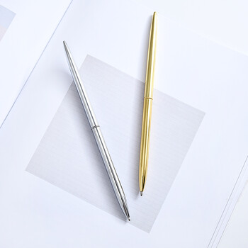 设计黄铜金色圆珠笔家居办公室简约签字笔原子笔sn8261 金色子弹笔